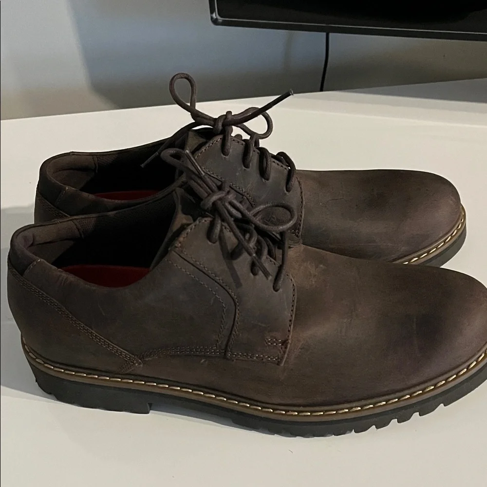 ROCKPORT trutec Brown Leather‎ Oxfords Size 9.5